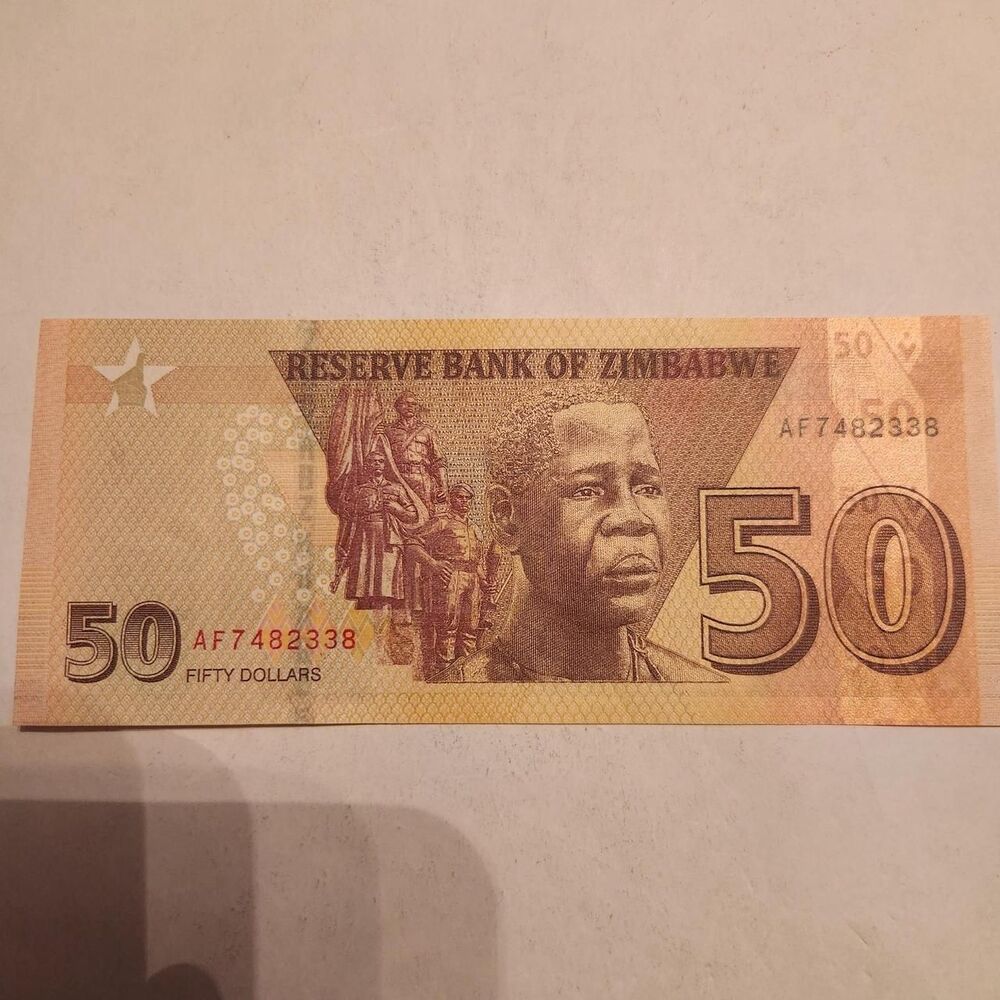 Zimbabwe 50 Dollars Banknote 2020 – Crisp...